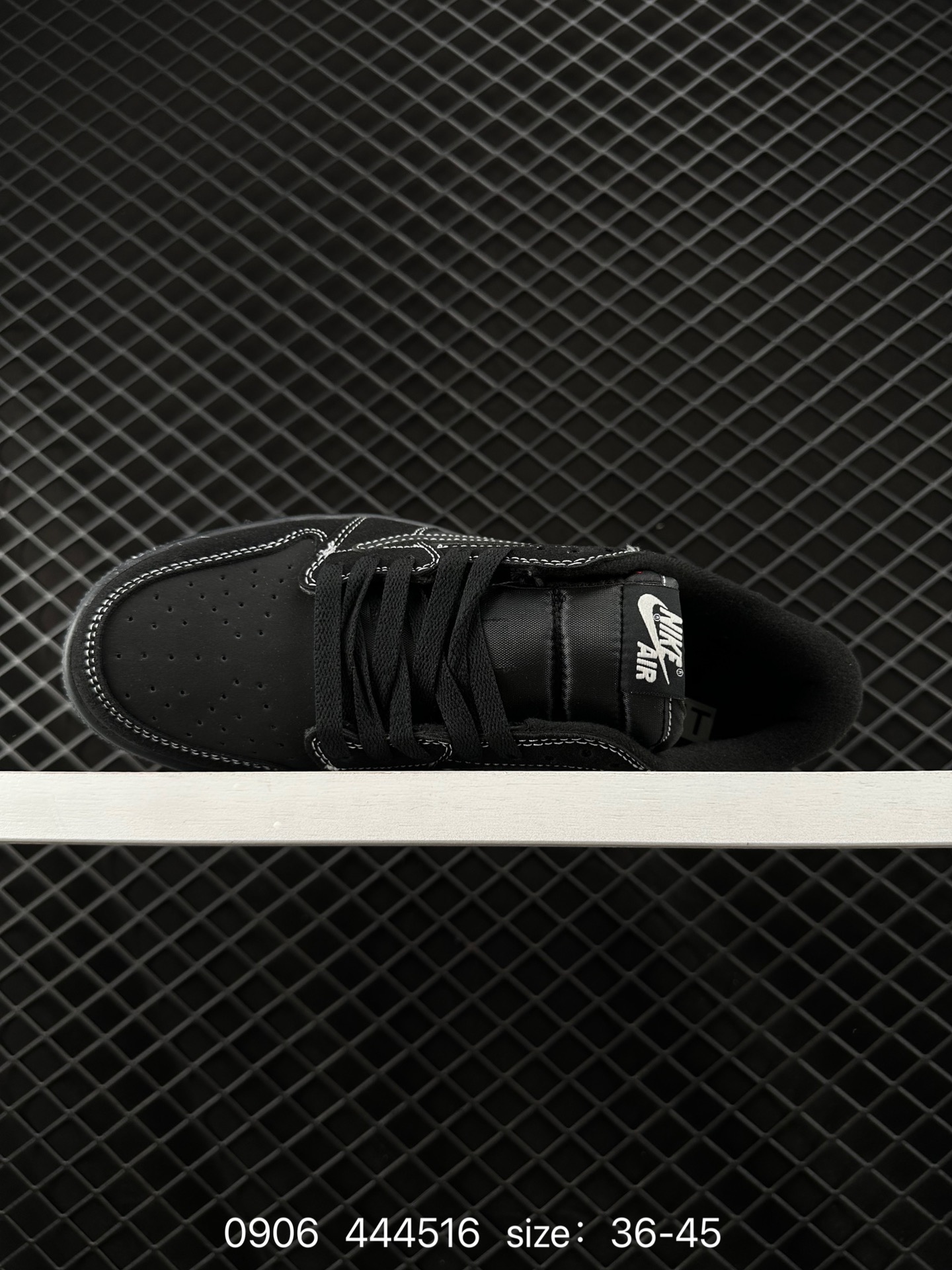 fragment design x Travis Scott x Nike Air Jordan 1 Low OG SP”Black/Green Toe“